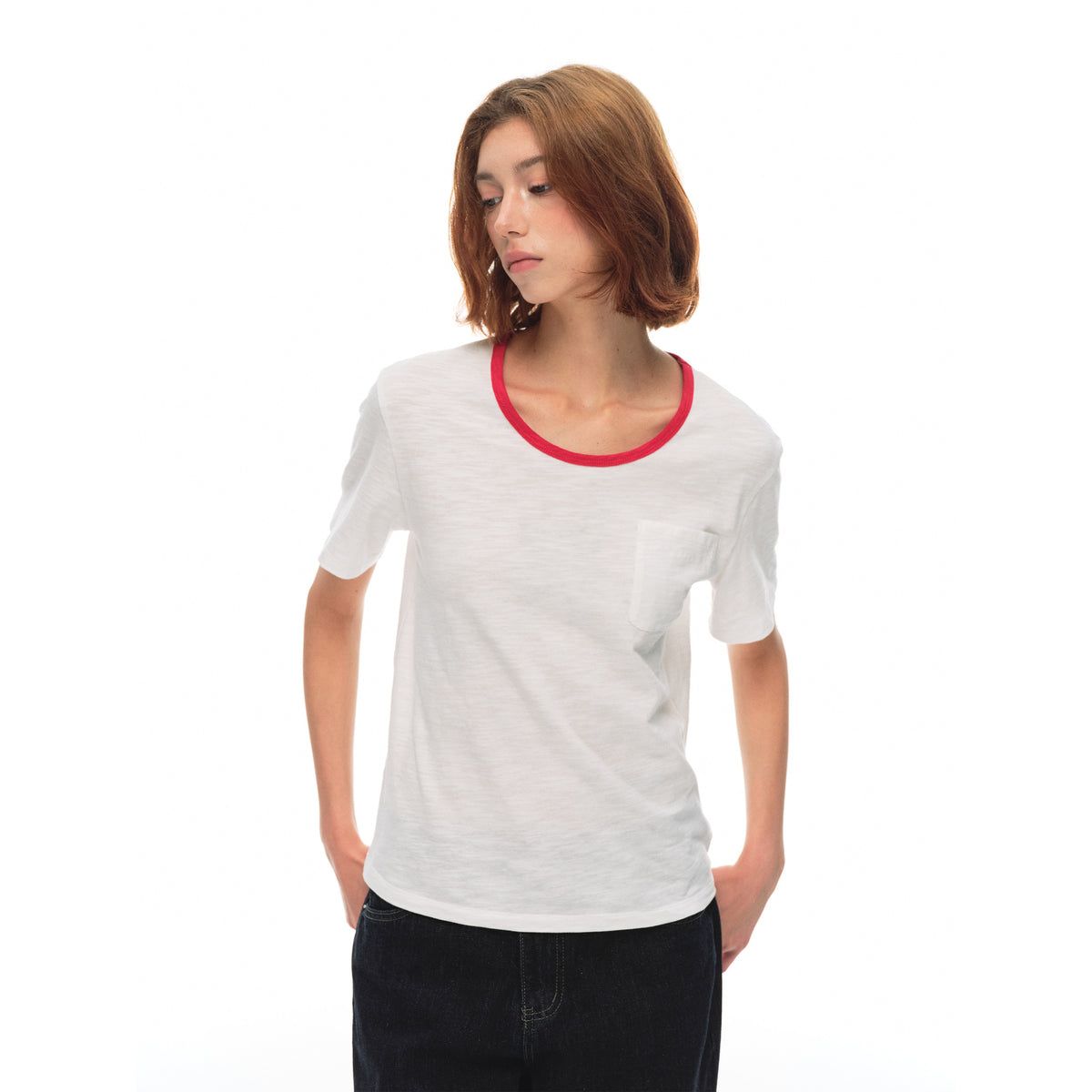 Country_Moment_Cotton_Slub_Loose_Contrast_Ribbed_Women_Citywalk_Pullover_Short_Sleeve_T-Shirts_MISSTT