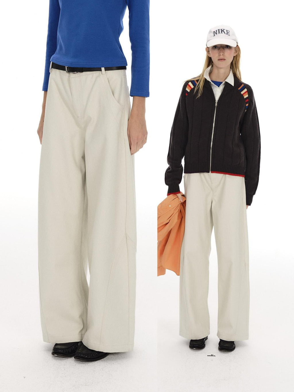 Country Moment Comfortable Cotton Mid Rise Loose Fit Zipper Casual Men Daily Straight Pants