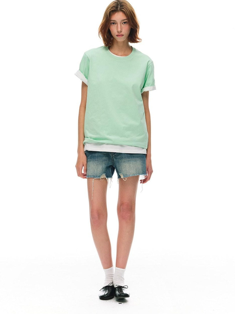 Country Moment Cooling Antibacterial Uv Cotton Blend Loose Casual Womens Short Sleeve T-Shirts