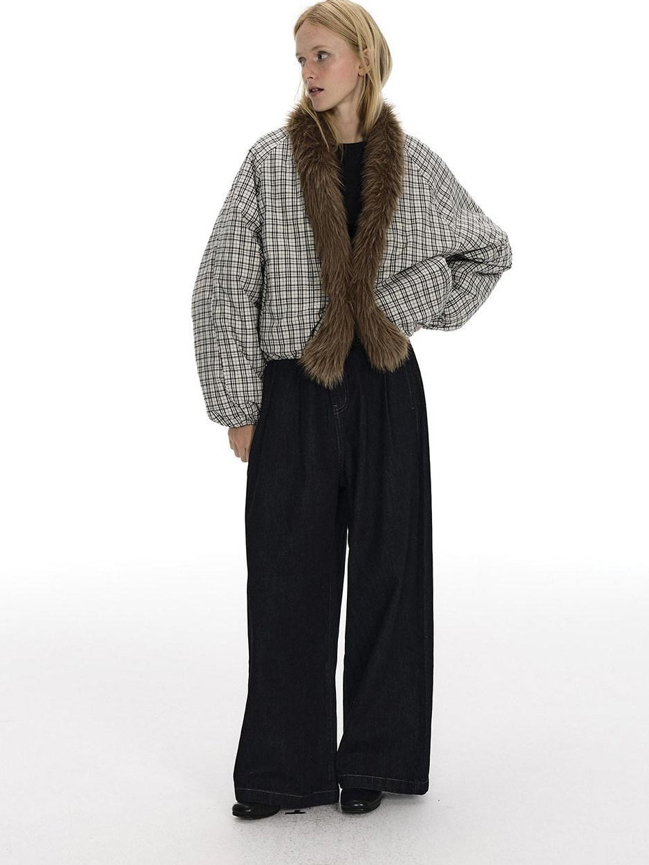 Country Moment Mid Rise Pure Cotton Raw Denim Casual Zip Fly Unisex Daily Wear Wide Leg Jeans