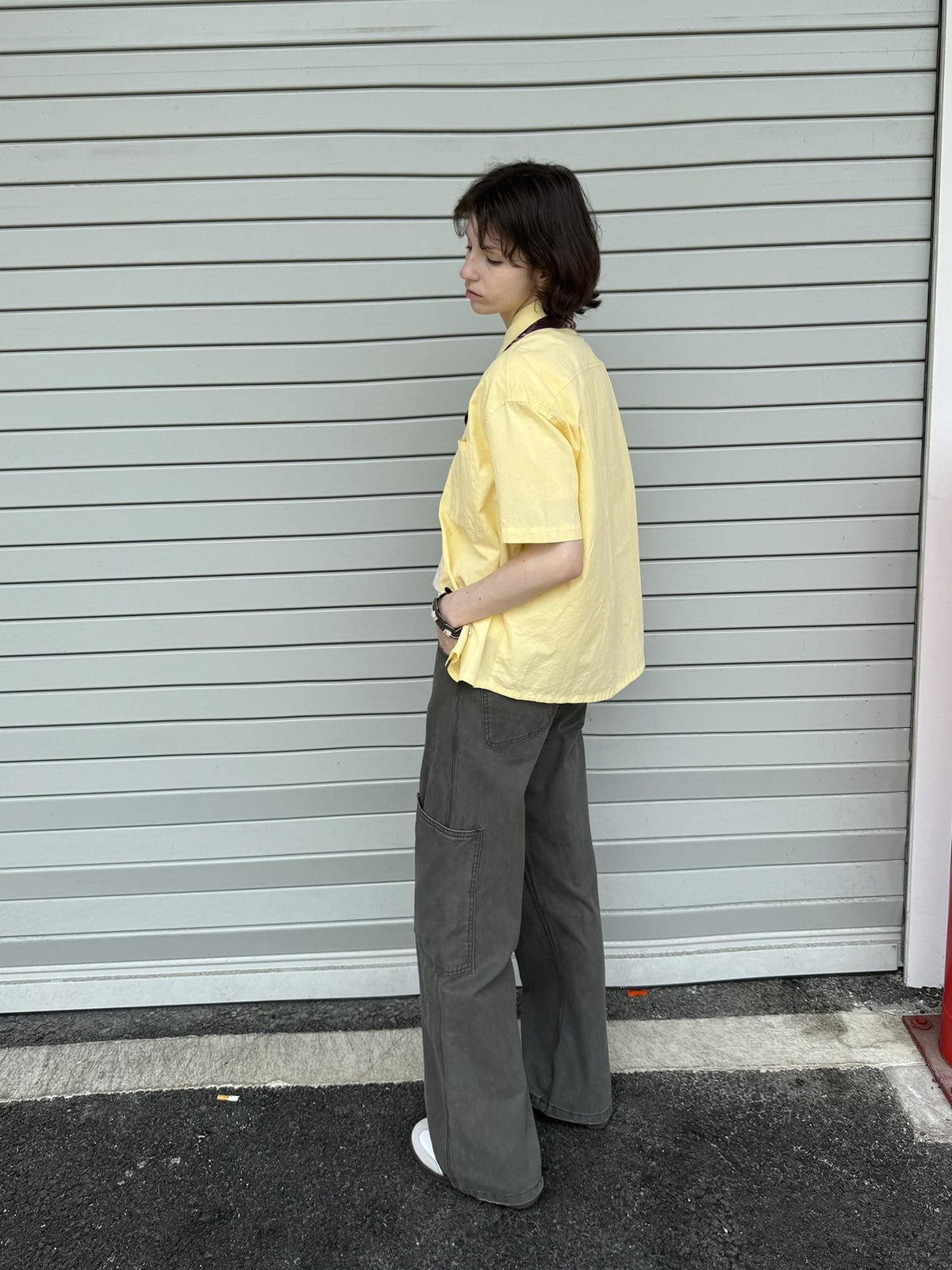 Country Moment Washed Pure Cotton Loose Fit Teen Everyday American Casual Straight Pants
