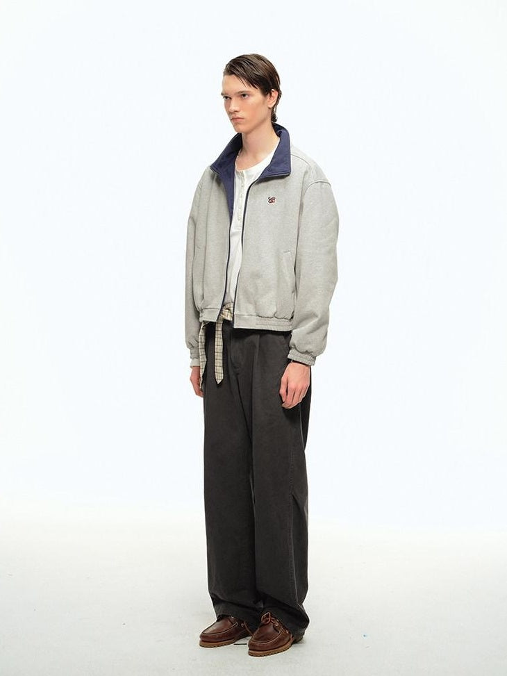Country Moment Soft Cotton Mid Rise Loose Fit Zip Fly Unisex Everyday Casual Straight Pants