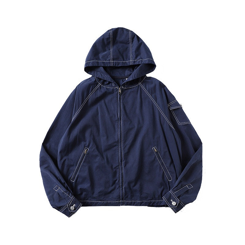 Country_Moment_Pure_Cotton_Loose_Crop_Hoodie_Zipper_Long_Sleeve_Navy_Teen_Casual_Blouses_MISSTT