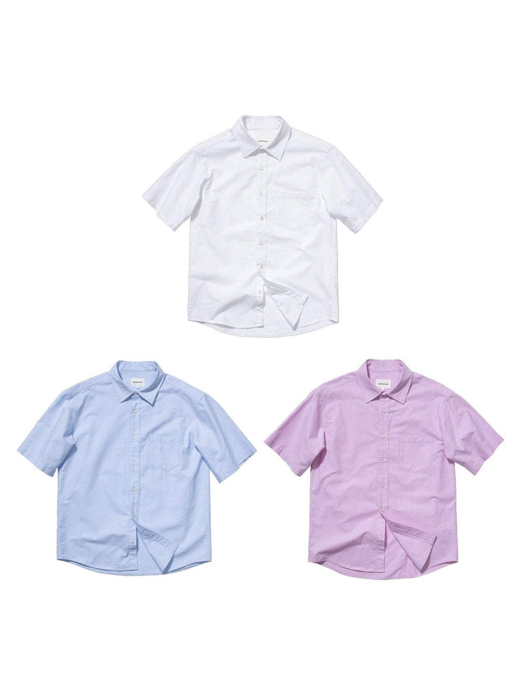 Country Moment Durable 100 Percent Cotton Loose Fit Short Sleeve Collared Unisex Solid Shirts