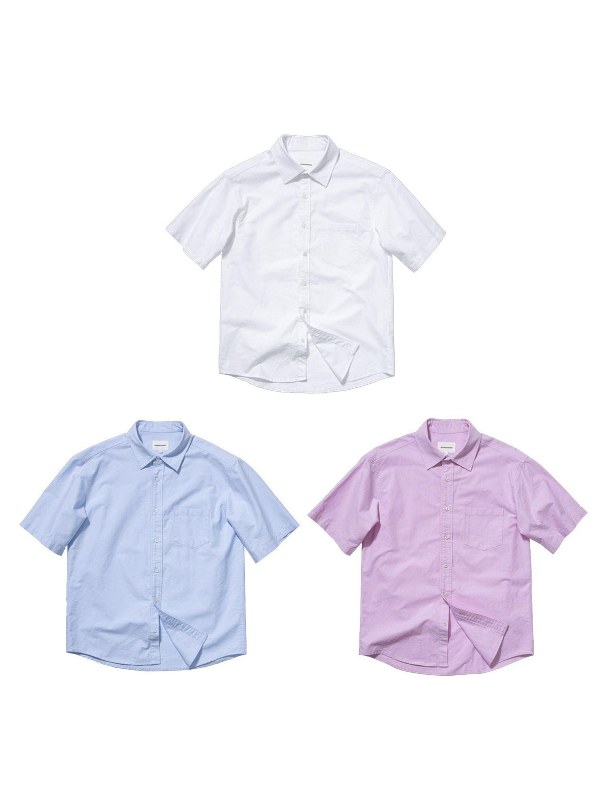 Country Moment Durable 100 Percent Cotton Loose Fit Short Sleeve Collared Unisex Solid Shirts
