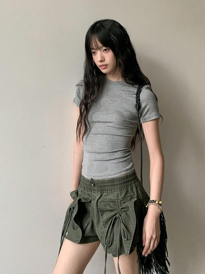 DDGIRL studio Moisture Wicking Viscose Slim Fit Commuter Crewneck Women Short Sleeve T-Shirts