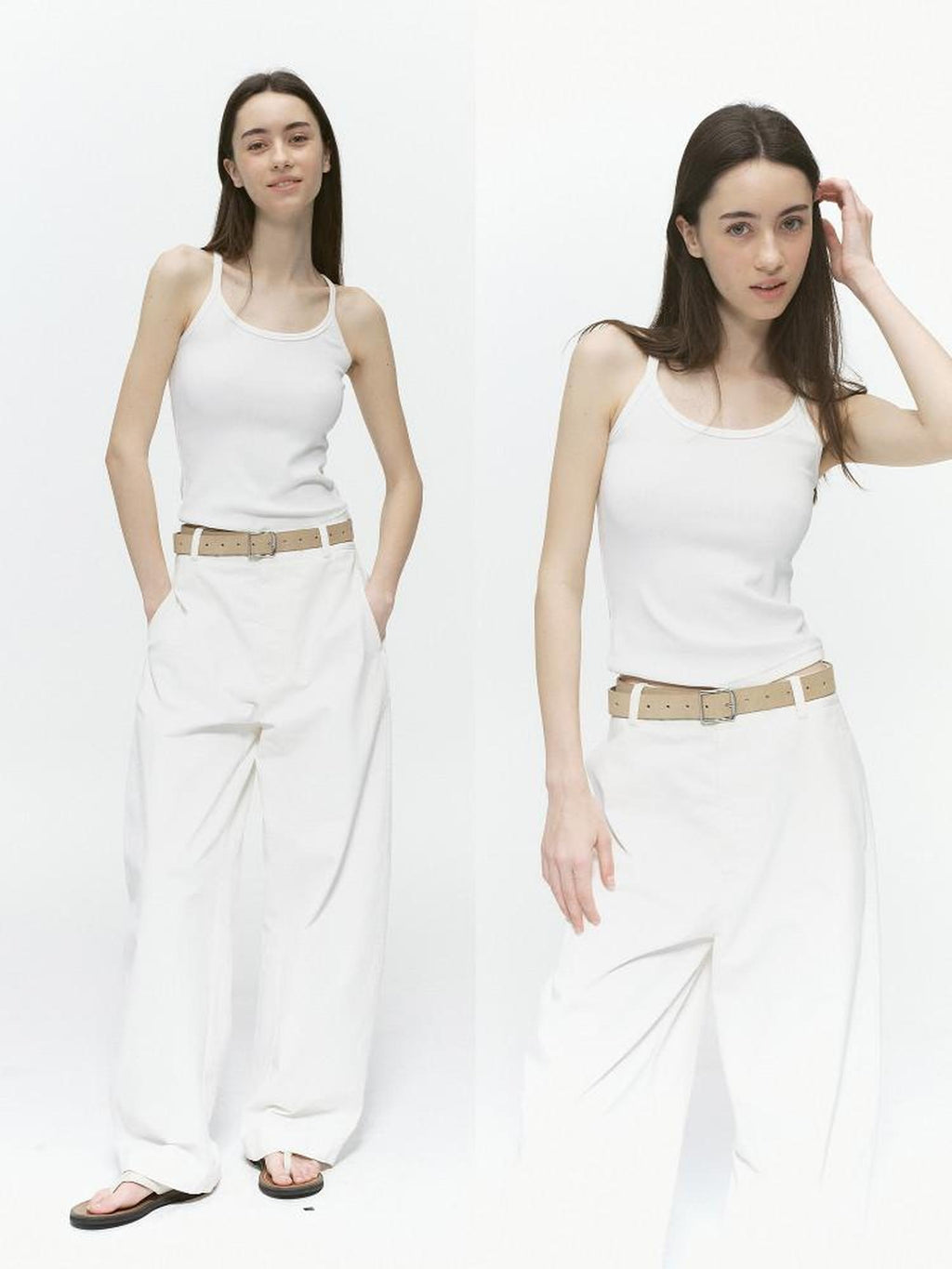 Country Moment 300G Cotton Blend Slim Fit Versatile Tank Innerwear For Women Solid Camisoles