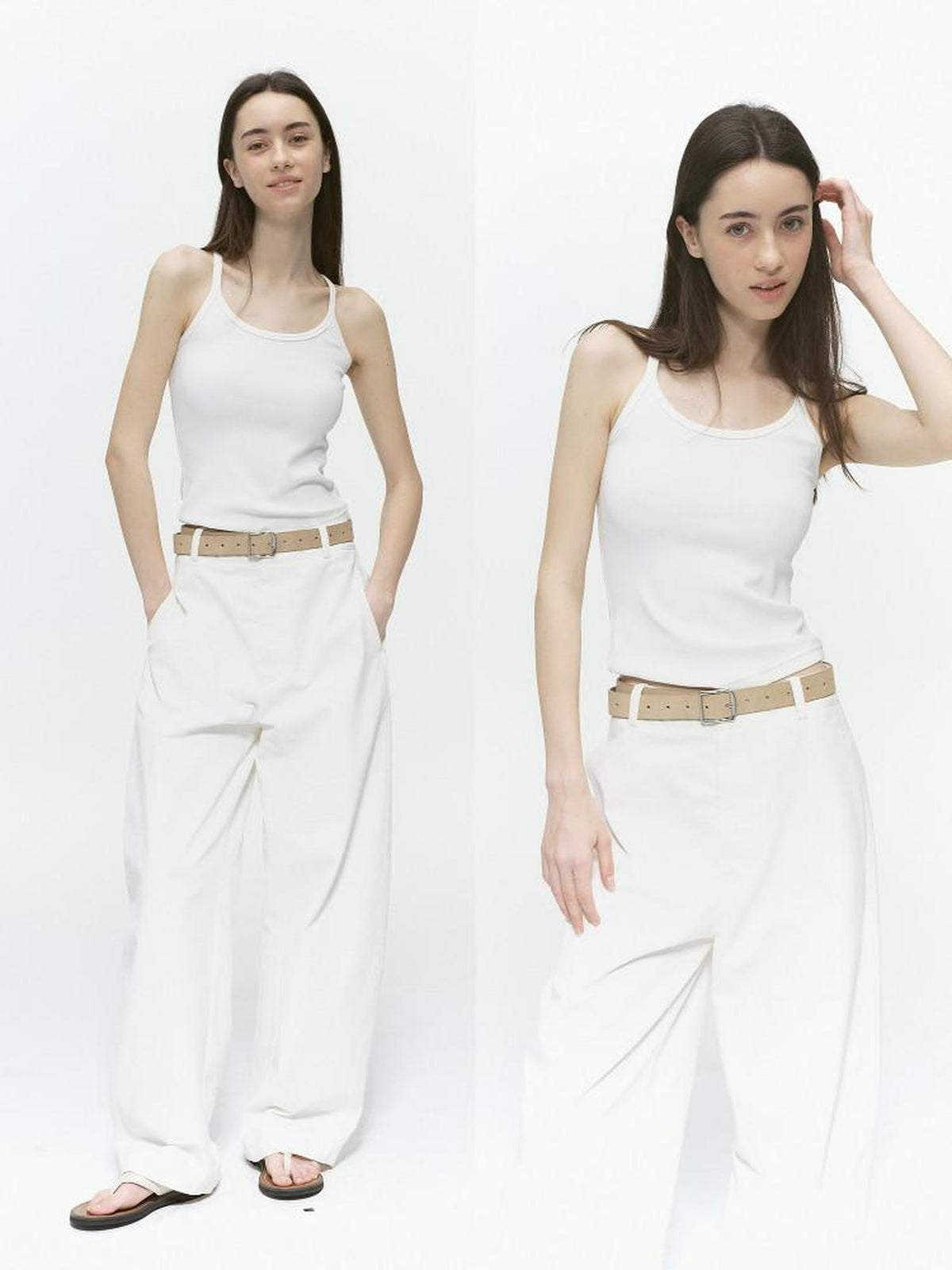 Country Moment 300G Cotton Blend Slim Fit Versatile Tank Innerwear For Women Solid Camisoles