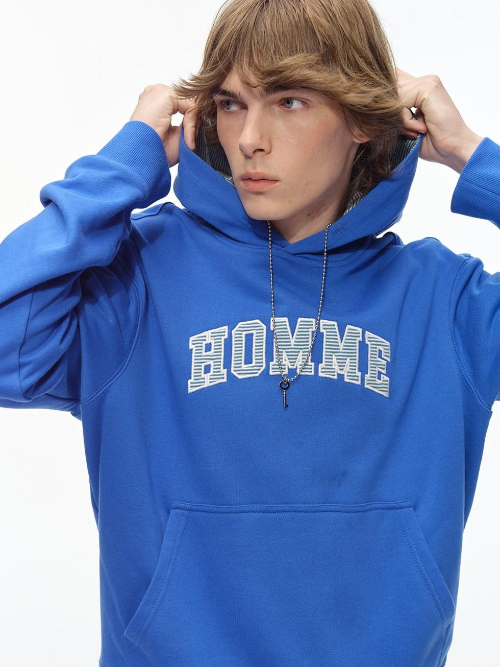 Country Moment Cozy 340G Warm Colorblock Loose Fit American Style Unisex Cotton Blend Hoodie