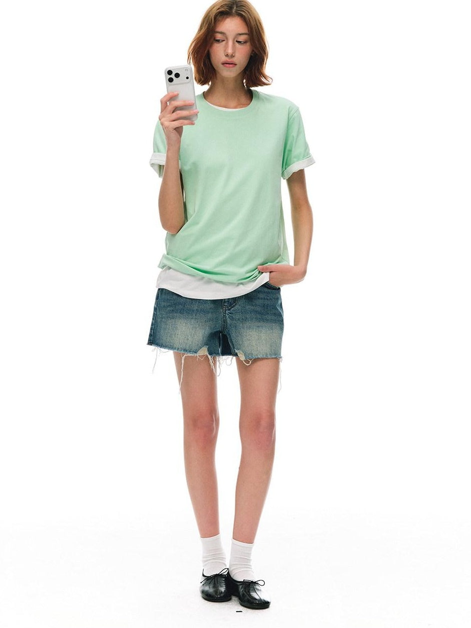 Country Moment Cooling Antibacterial Uv Cotton Blend Loose Casual Womens Short Sleeve T-Shirts