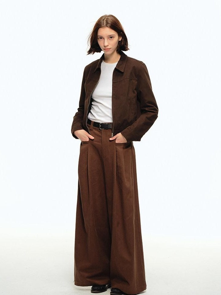 Country Moment 100 Percent Cotton Slim Fit Youthful Unisex Zip Collar Short Cropped Jackets