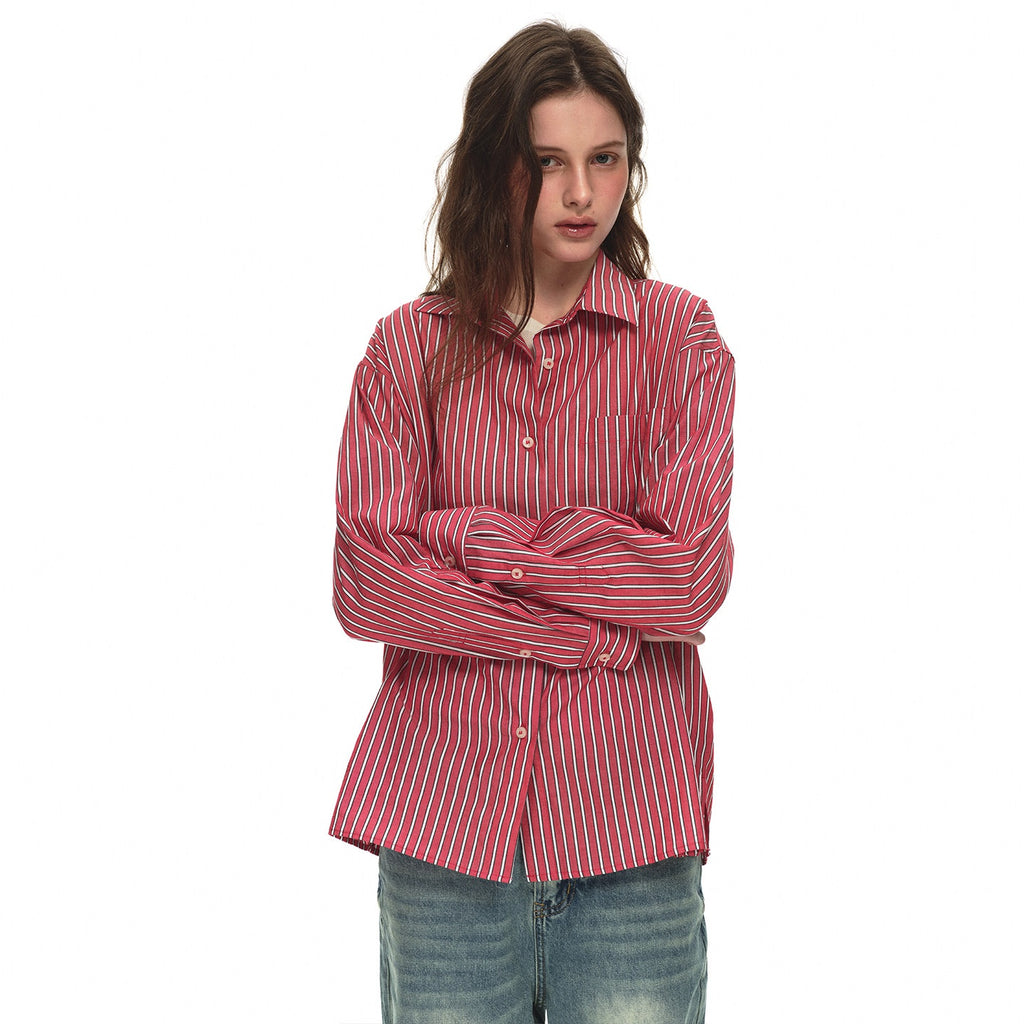 Country_Moment_100%_Cotton_Vintage_Oversized_Red_Stripe_Button_Long_Sleeve_Women_Shirts_MISSTT