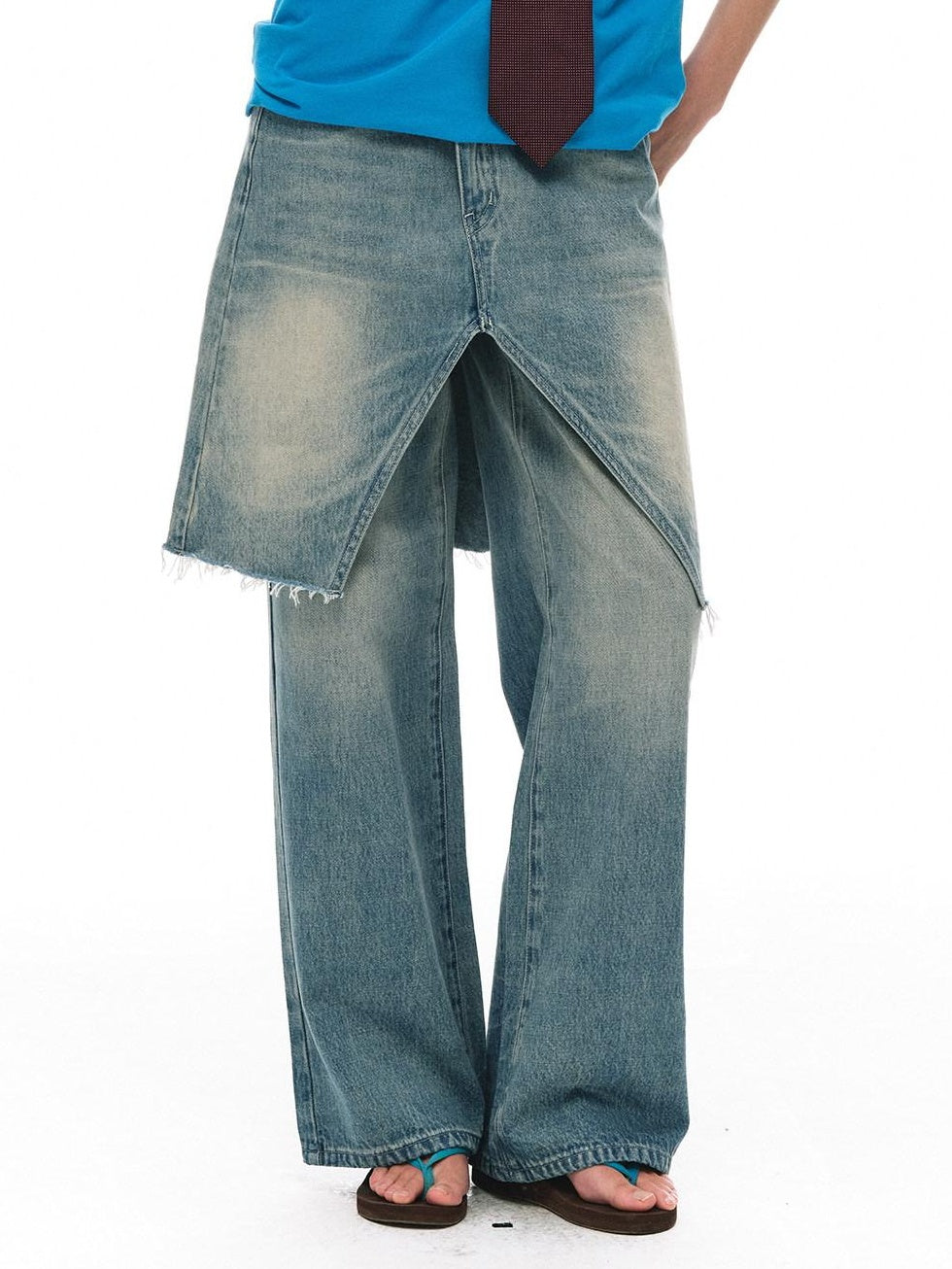 Country Moment Soft Breathable Mid Rise Washed Denim Relaxed Unisex Straight Leg Jeans