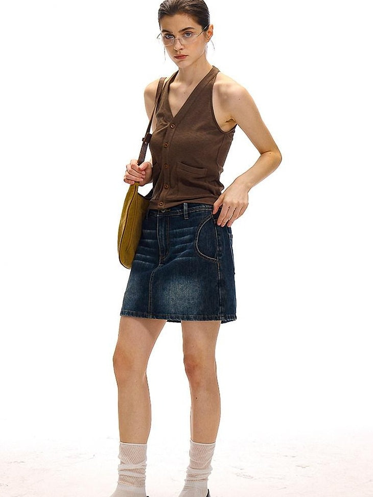 Country Moment Original Design Slim Fit Halter Neck Viscose Cotton Stretch Womens Tank Tops