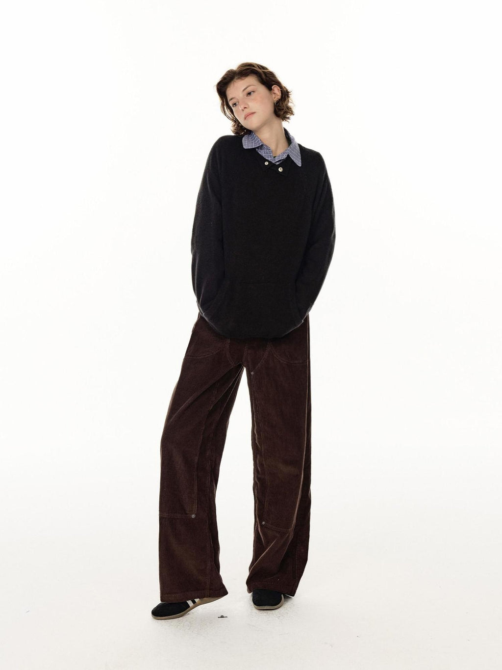 Country Moment Soft 100 Percent Cotton Loose Straight Leg Mid Rise Casual Mens Cargo Pants