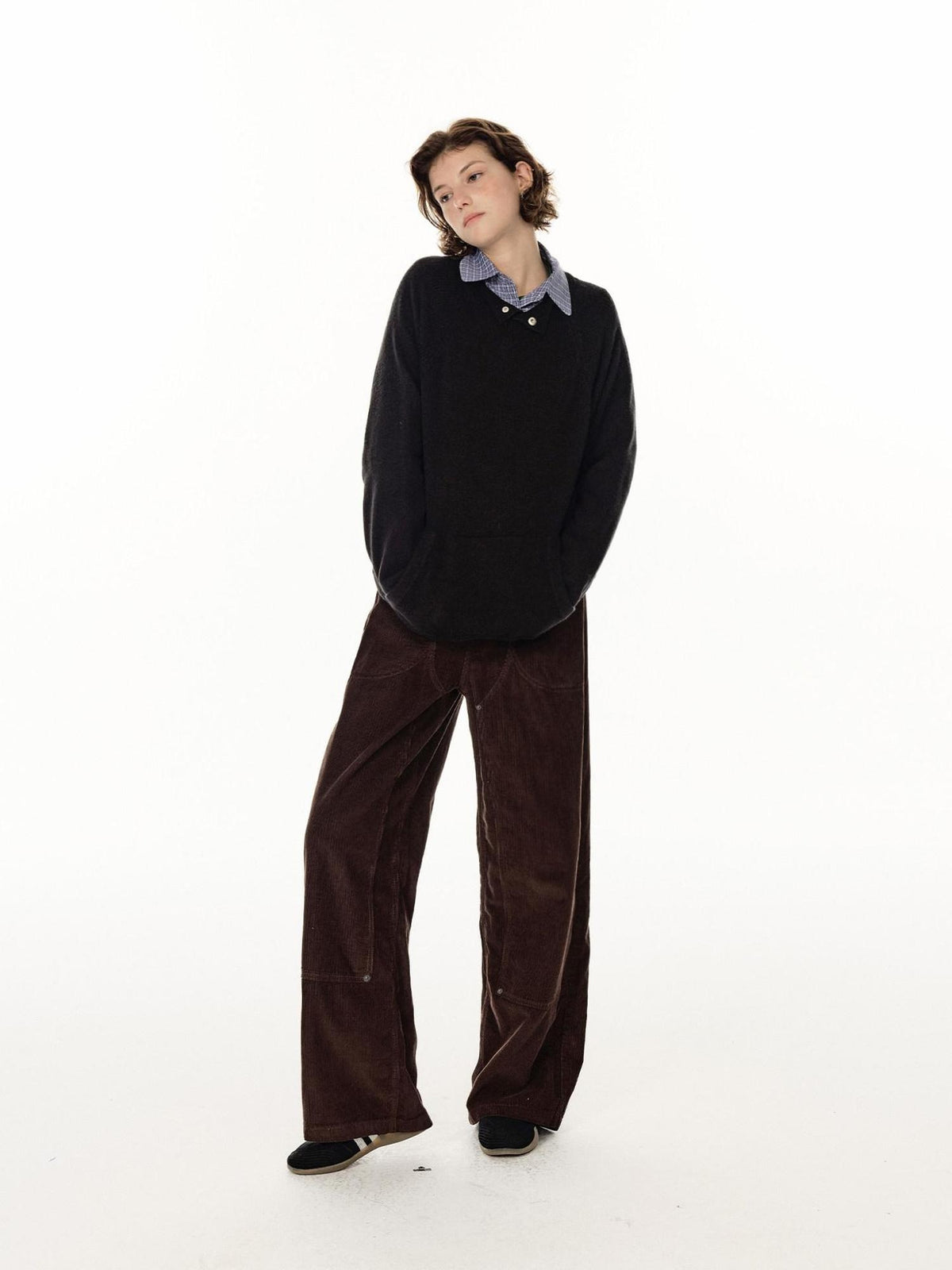 Country Moment Soft 100 Percent Cotton Loose Straight Leg Mid Rise Casual Mens Cargo Pants