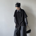 DDGIRL_studio_Breathable_Cotton_Blend_Relaxed_Commuter_Collared_Striped_Women_Black_Shirts_MISSTT