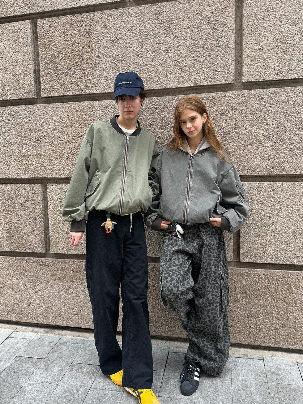 Country Moment Cotton Mid Rise Straight Fit American Casual Youth Khaki Black Straight Pants