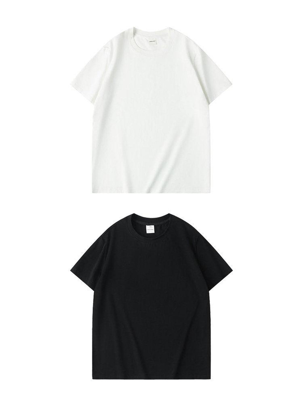 Country Moment Soft Stretch Cotton Slim Fit Crew Neck Unisex Solid Black Short Sleeve T-Shirts