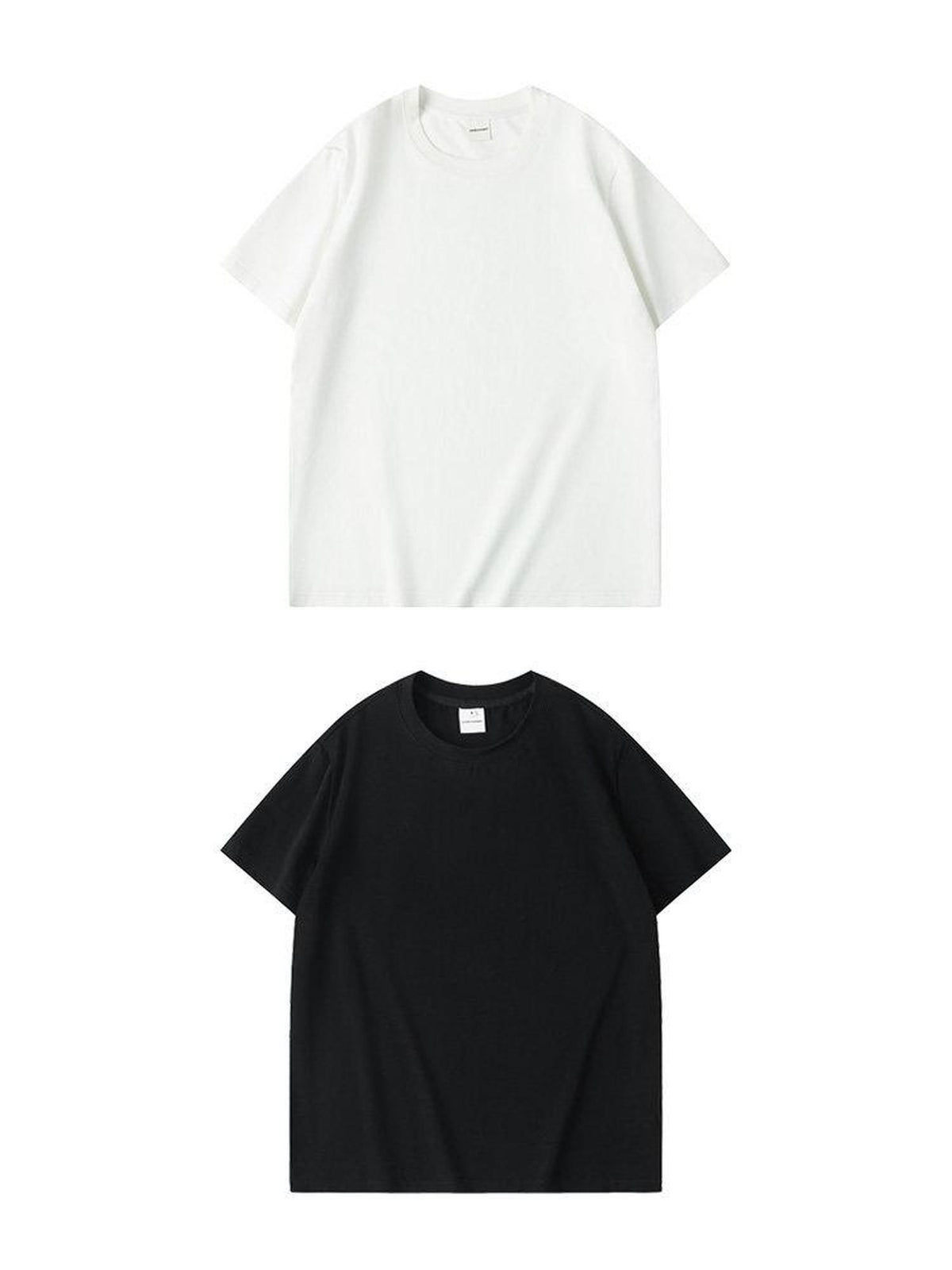 Country Moment Soft Stretch Cotton Slim Fit Crew Neck Unisex Solid Black Short Sleeve T-Shirts