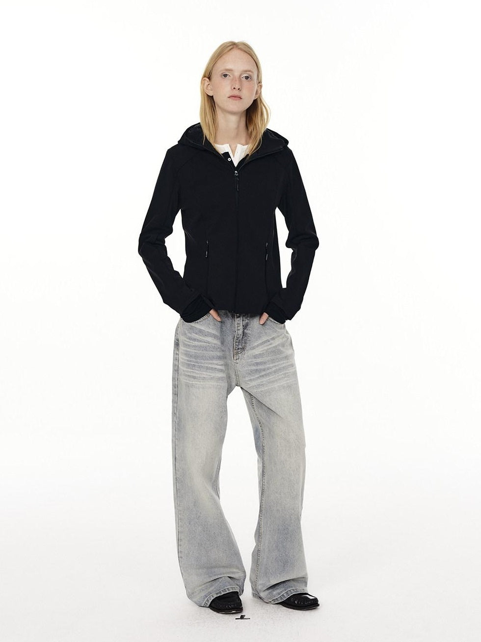 Country Moment 95% White Duck 700Fp Patchwork Hooded Short Loose Women Commuter Down Jackets