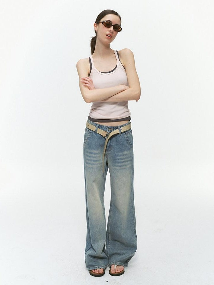 Country Moment 300G Cotton Blend Slim Fit Versatile Tank Innerwear For Women Solid Camisoles