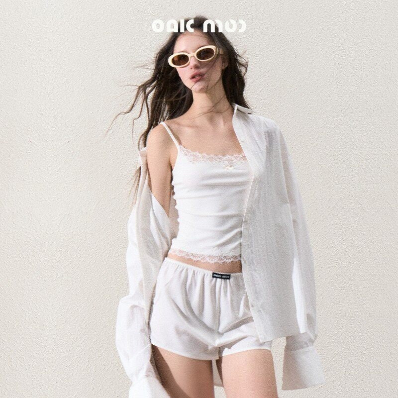 7_OAKMOO_Cotton_Long_Sleeve_Button_Front_Two_Piece_Office_Mini_Skirt_Top_&_Skirt_Sets_MISSTT