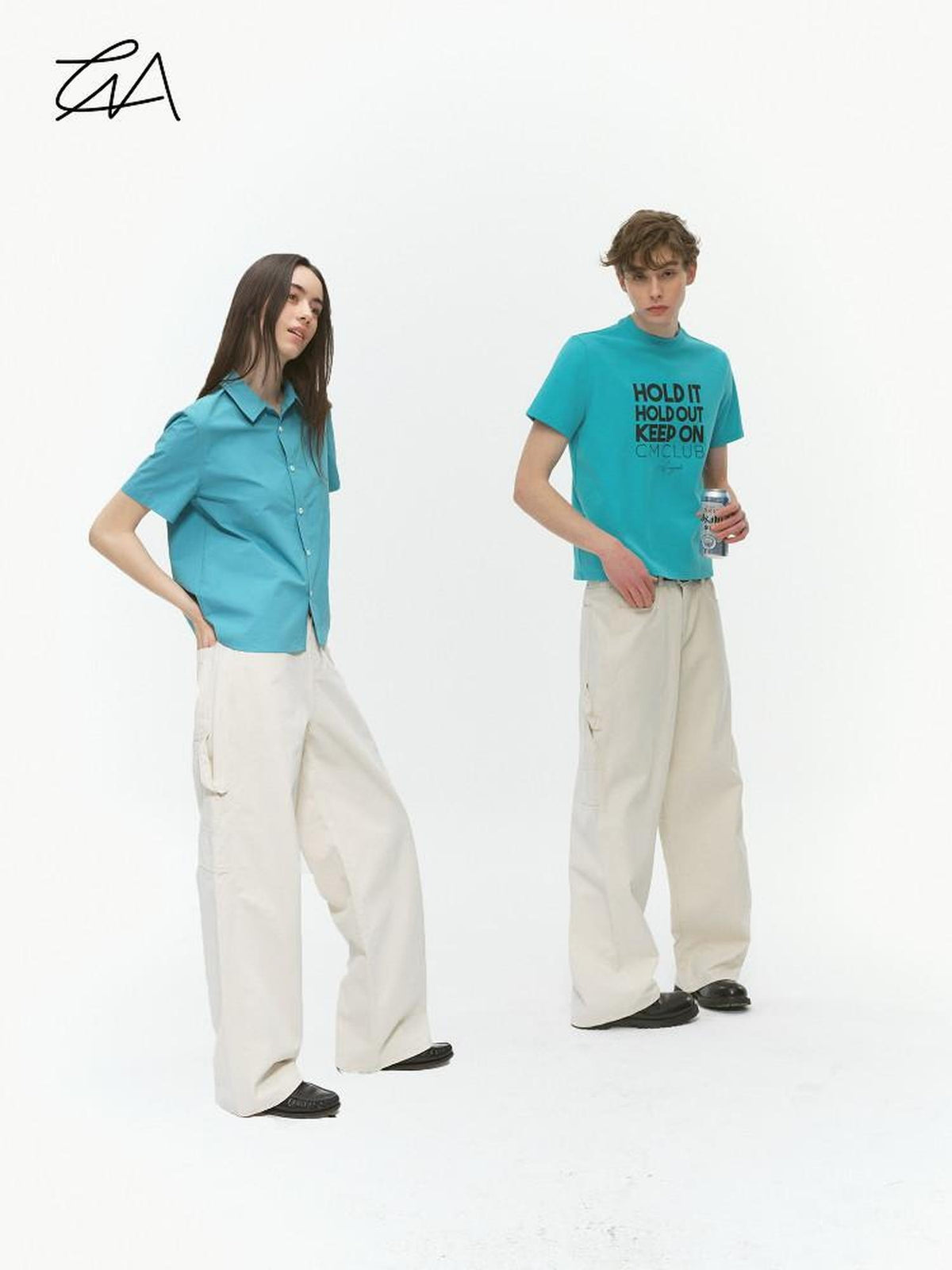 Country Moment 100% Cotton Breathable Loose Fit Pocket Midrise Casual Black Straight Pants