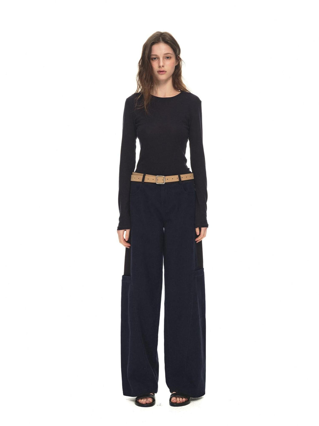 Country Moment Breathable Cotton Retro Wide Leg 3D Tailoring Youth Cargo Pants