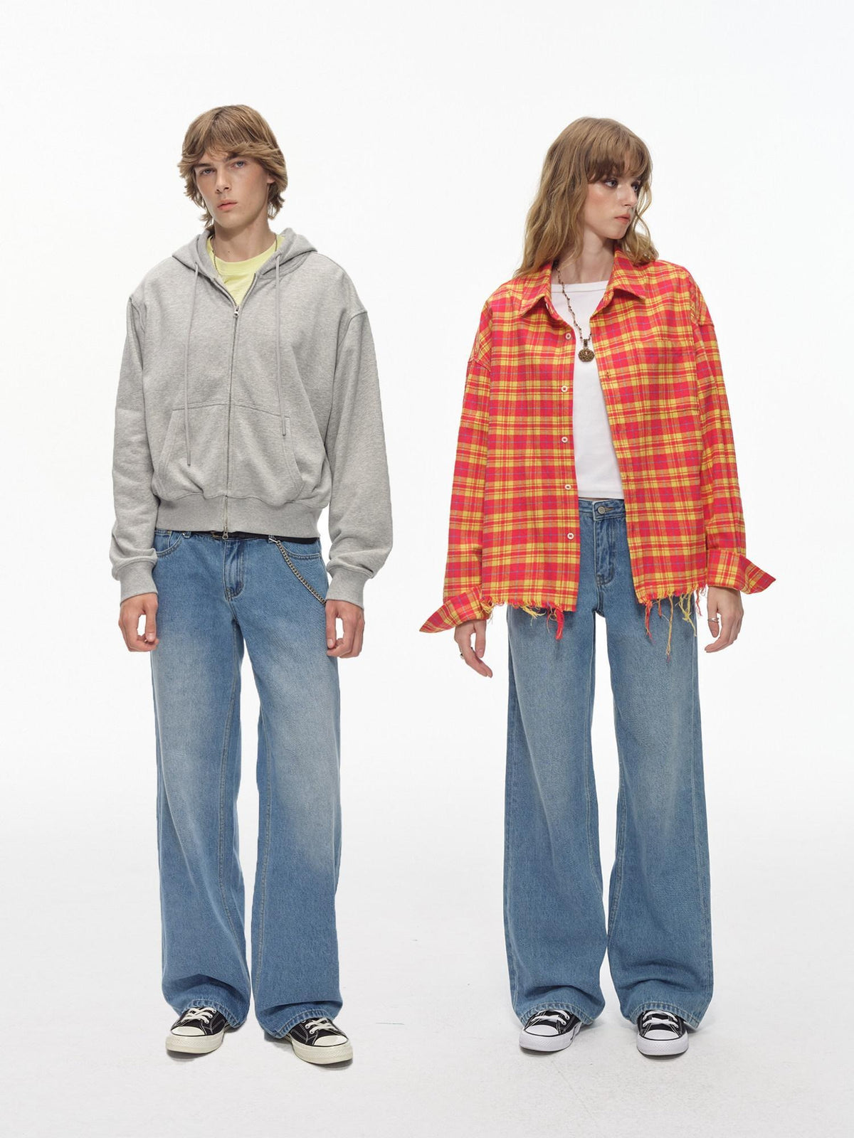 Country Moment Washed Light Blue Midrise Zip Fly Relaxed Fit Cotton Blend Straight Leg Jeans