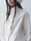 DDGIRL_studio_Pure_Cotton_Breathable_Rose_Lace_Stand_Collar_Loose_Fit_Ruffle_Sleeves_Shirts_MISSTT