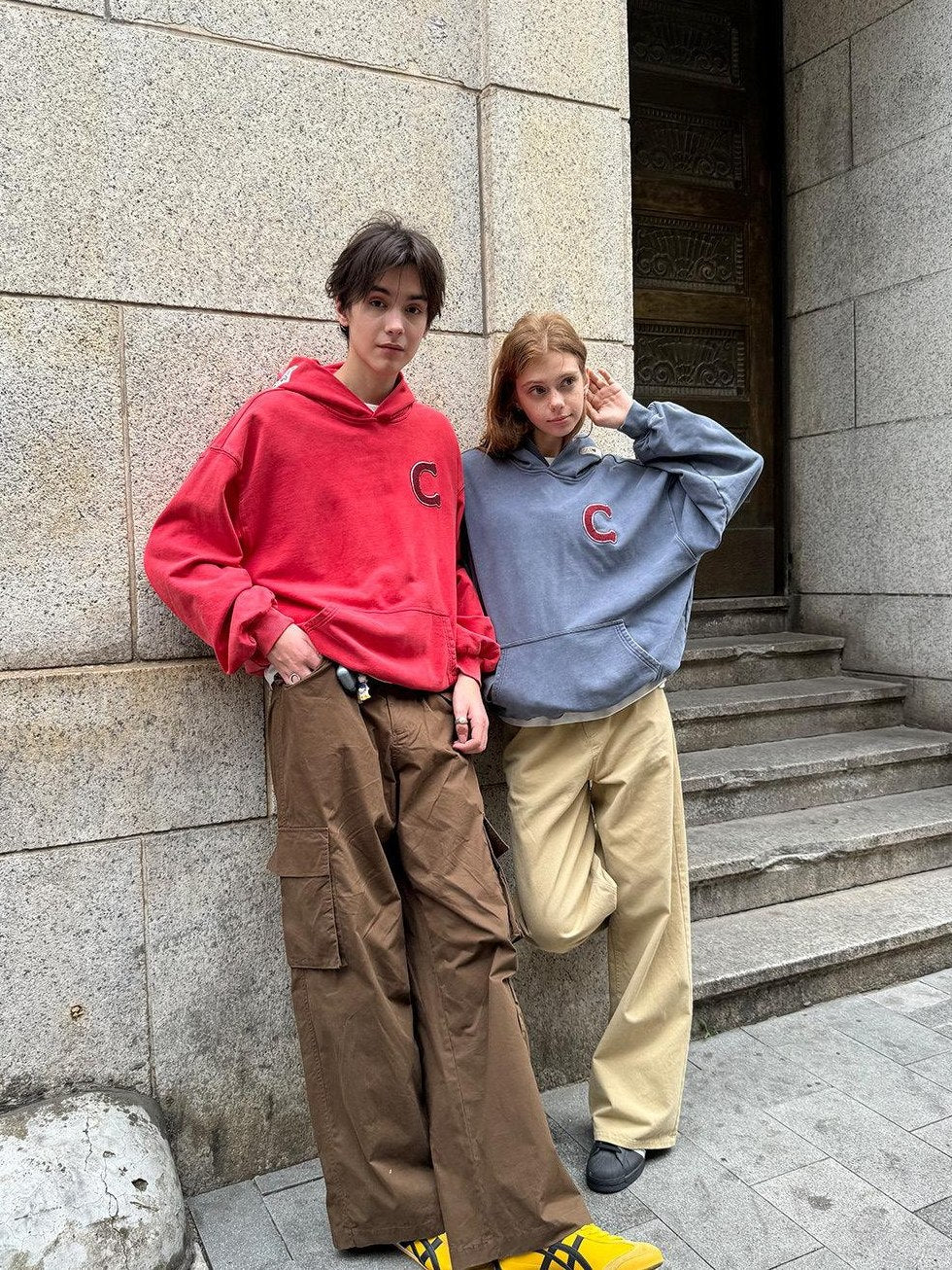 Country Moment Cotton Mid Rise Straight Fit American Casual Youth Khaki Black Straight Pants