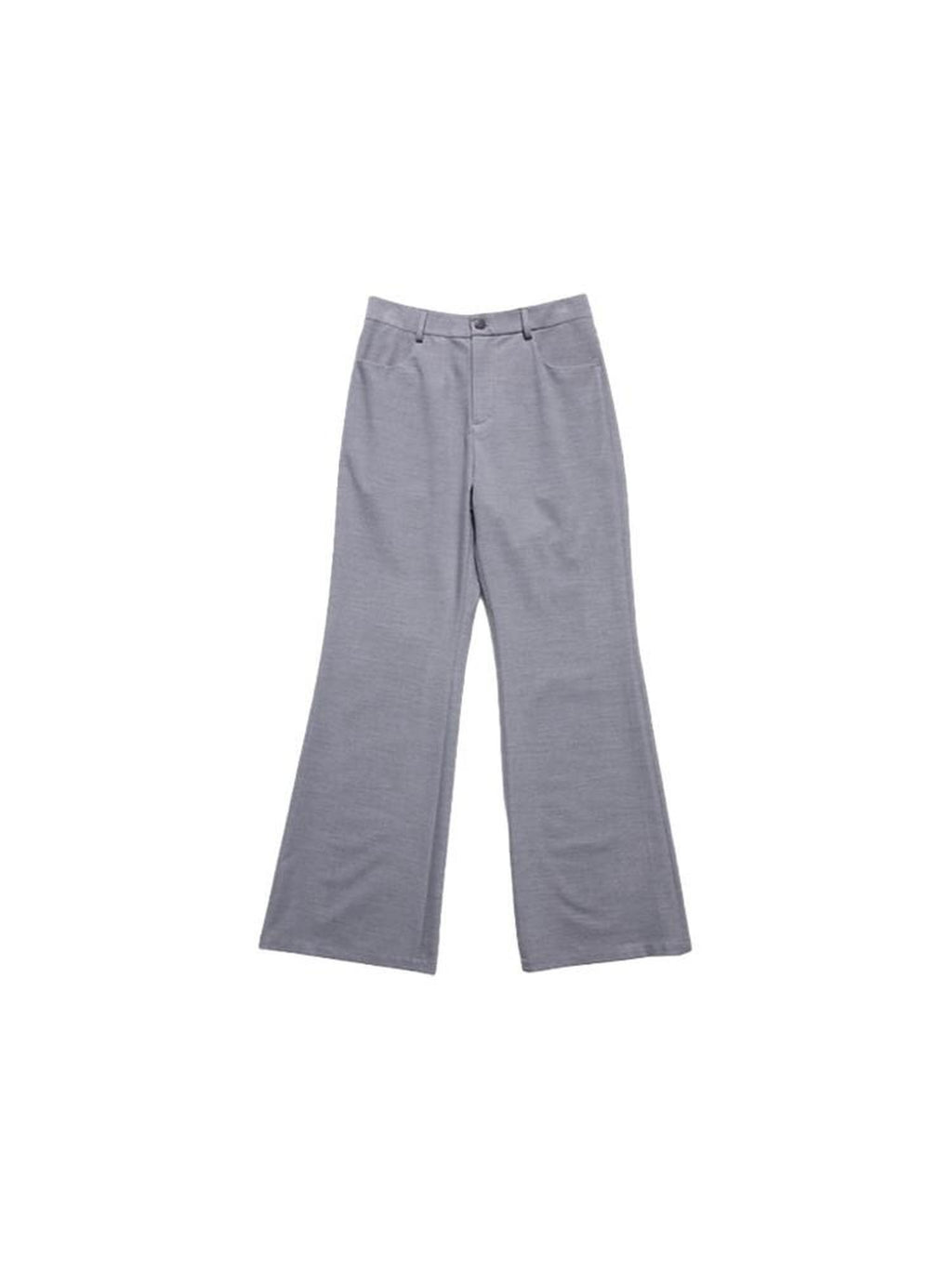 Country Moment Breathable Loose Street Sport Zip Fly Women Solid Gray Straight Pants