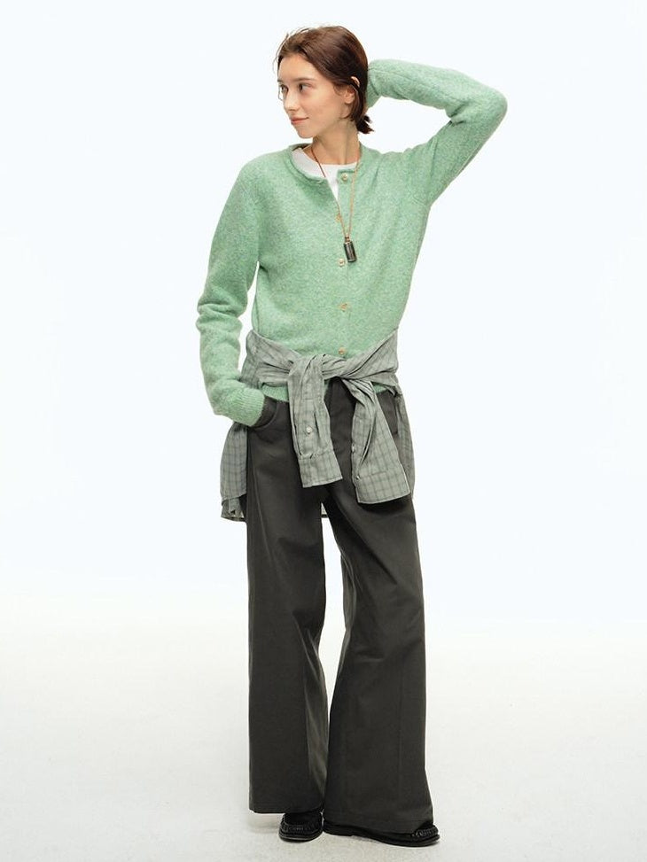 Country Moment 100 Percent Cotton Mid Rise Straight Zipper Fly Youth Casual Khaki Cargo Pants