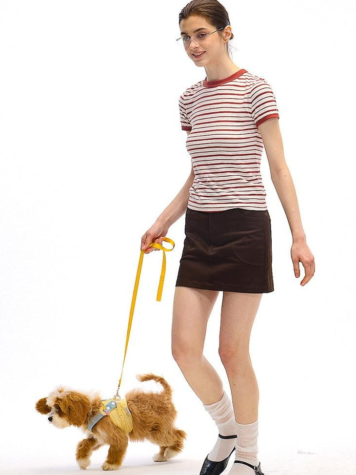 Country Moment Moisture Wicking Bamboo Cotton Slim Fit Striped Men Short Sleeve T-Shirts