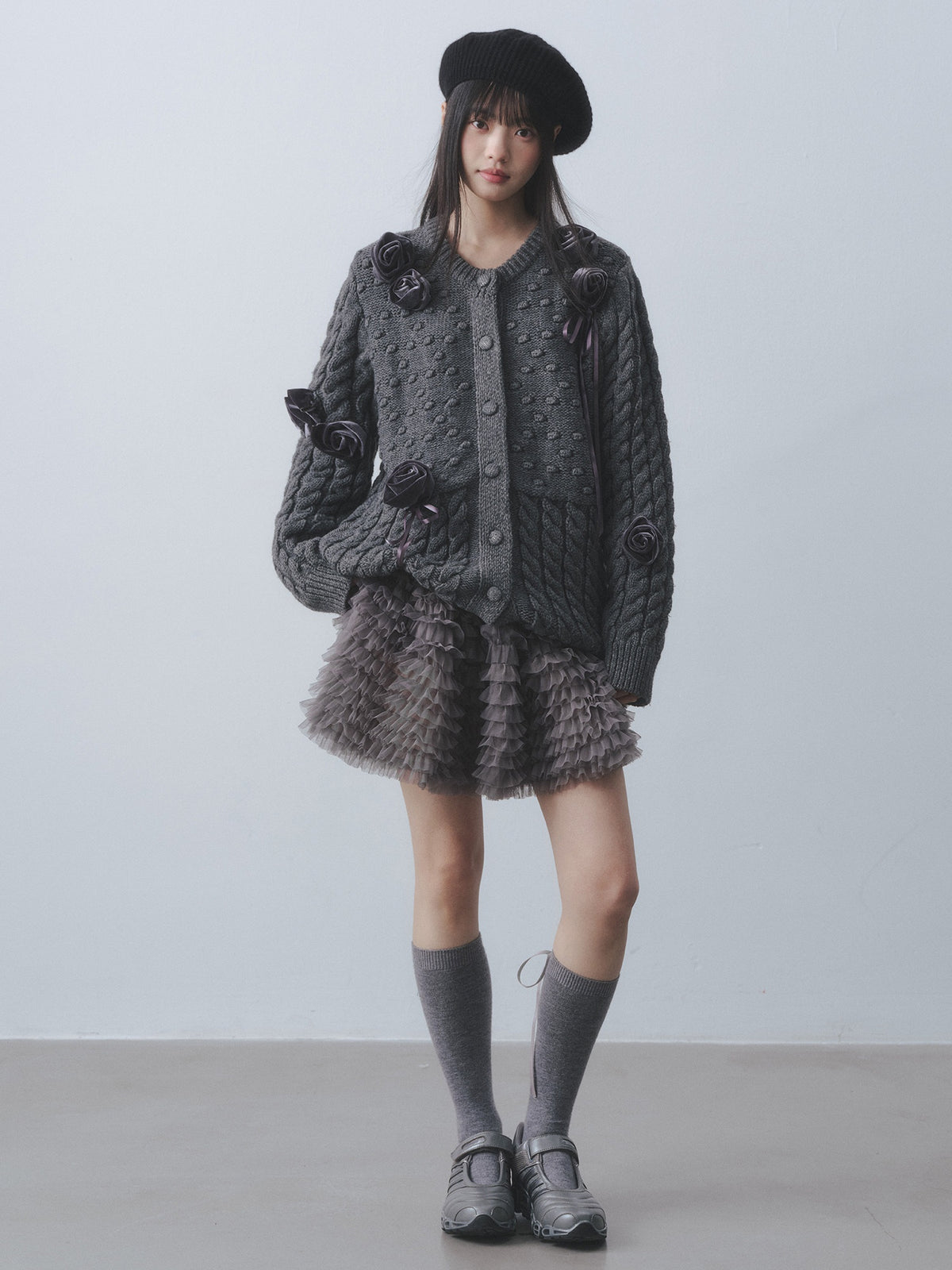 DDGIRL_studio_Soft_Warm_Silk_Feel_Relaxed_3D_Embellished_Women_Office_Knit_Cardigans_MISSTT