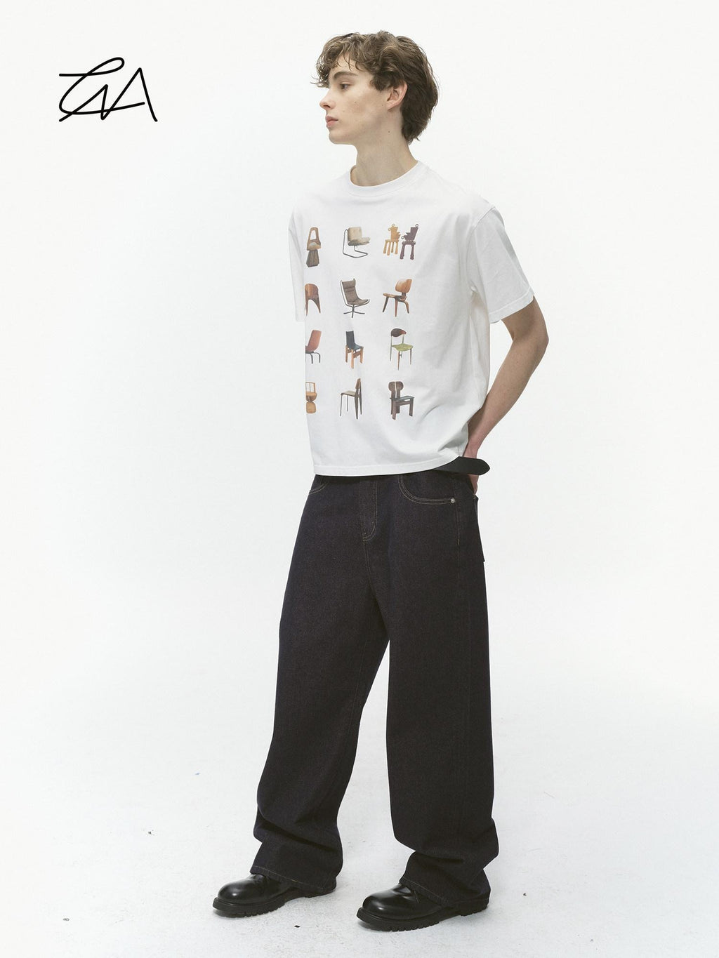 Country Moment Soft Breathable Cotton Loose Fit Creative Print Male Short Sleeve T-Shirts