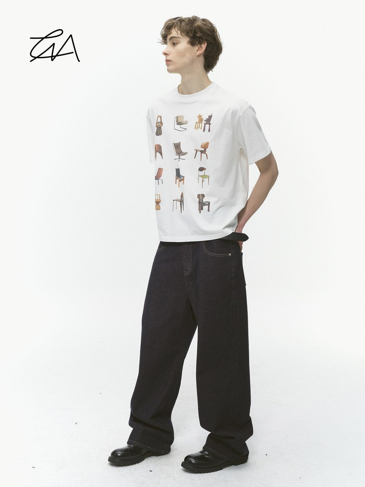 Country Moment Soft Breathable Cotton Loose Fit Creative Print Male Short Sleeve T-Shirts