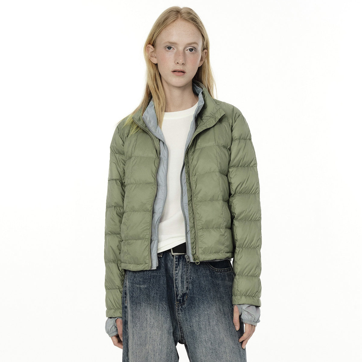 Country_Moment_Lightweight_650Fp_White_Duck_Down_Patchwork_Short_Stand_Collar_Women_Down_Jackets_MISSTT