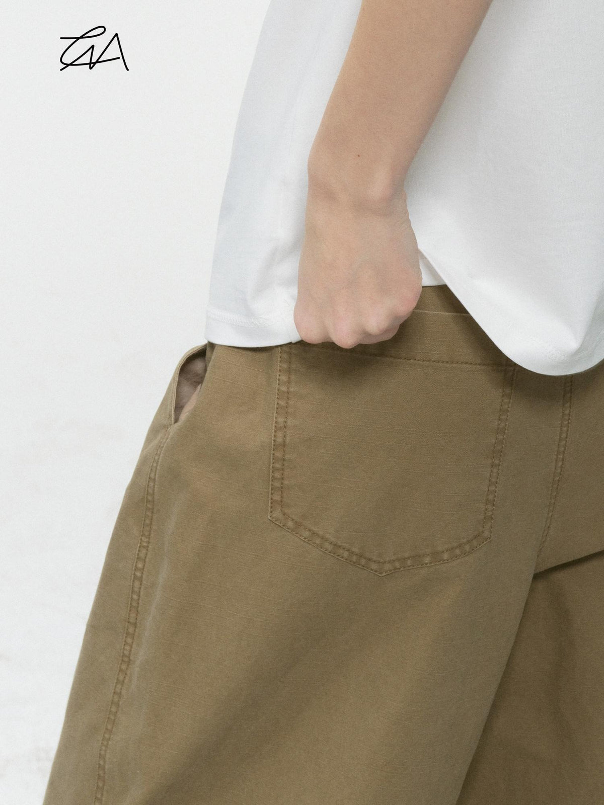 Country Moment Cooling Cotton Distressed Loose Fit American Casual Teen Daily Wide Leg Pants