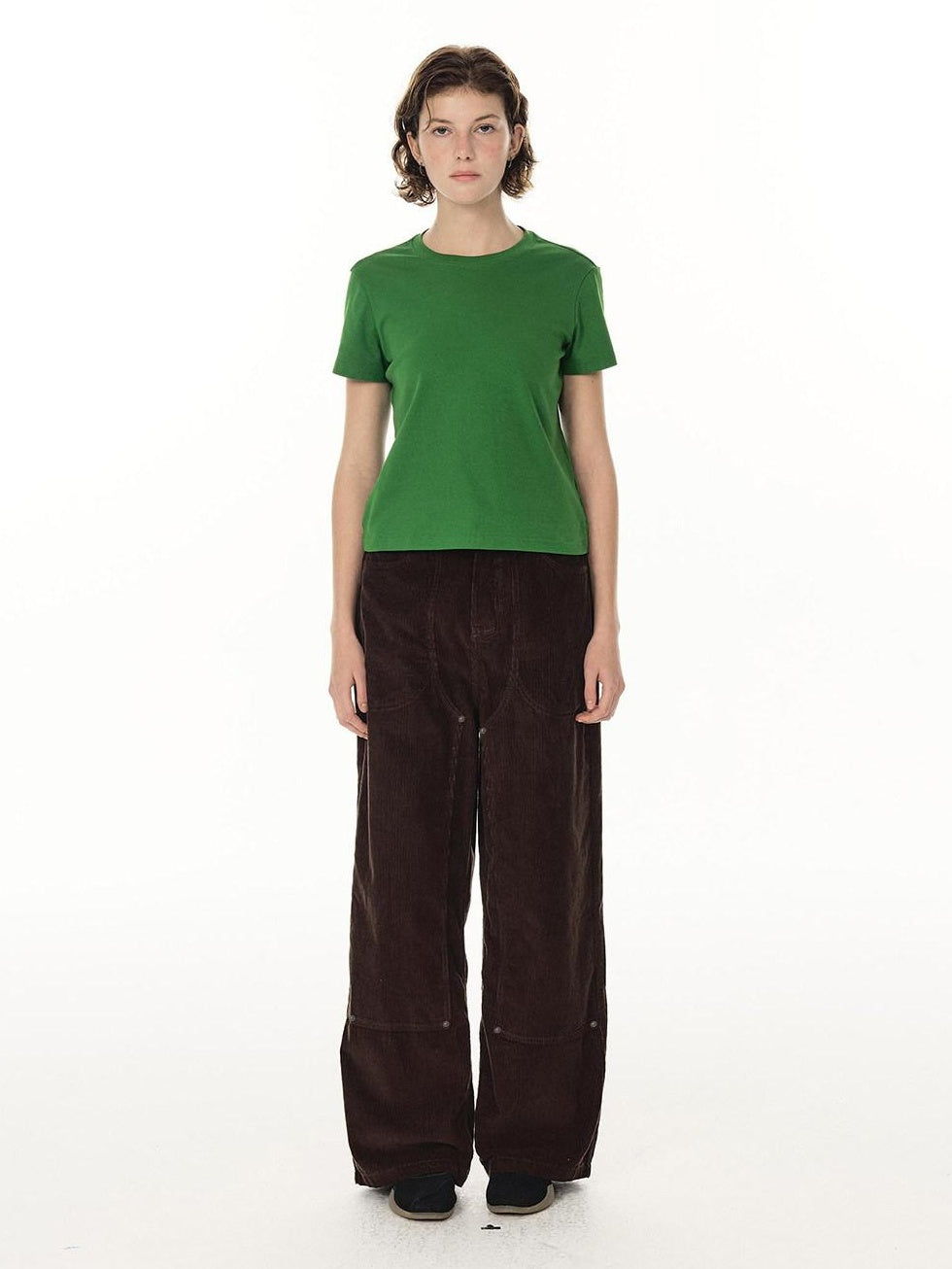 Country Moment Soft 100 Percent Cotton Loose Straight Leg Mid Rise Casual Mens Cargo Pants