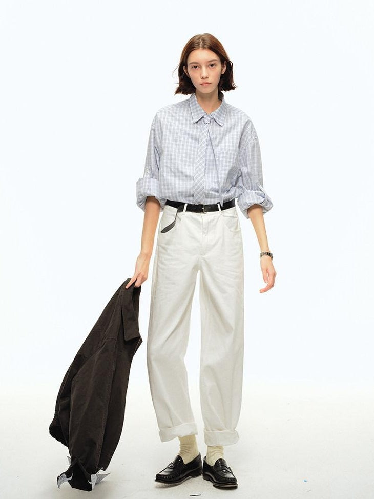 Country Moment 100 Percent Cotton Mid Rise Zip Fly Youth Casual Solid Straight Pants