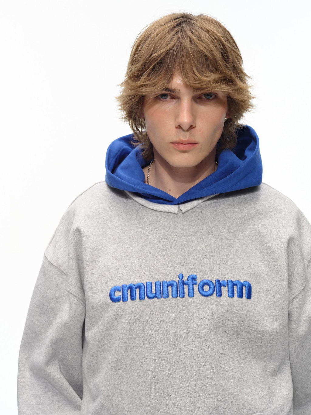 Country Moment Warm Thick Oversized Colorblock Cotton Blend Unisex Casual Letter Print Hoodie