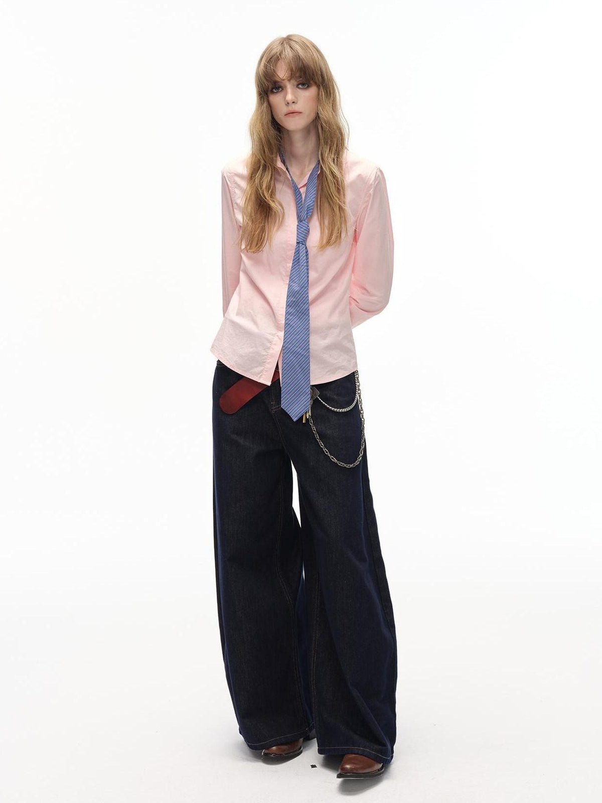 Country Moment Breathable Modal Cotton Slim Fit Casual Button Front Lapel Womens Shirts