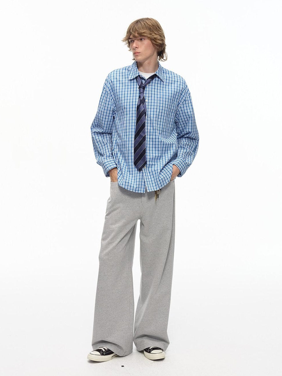 Country Moment Durable Cotton Blend Relaxed Fit Casual Youth Gray Stretch Straight Pants