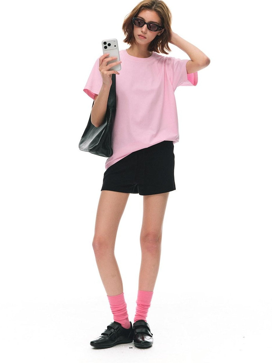 Country Moment Cooling Antibacterial Uv Cotton Blend Loose Casual Womens Short Sleeve T-Shirts