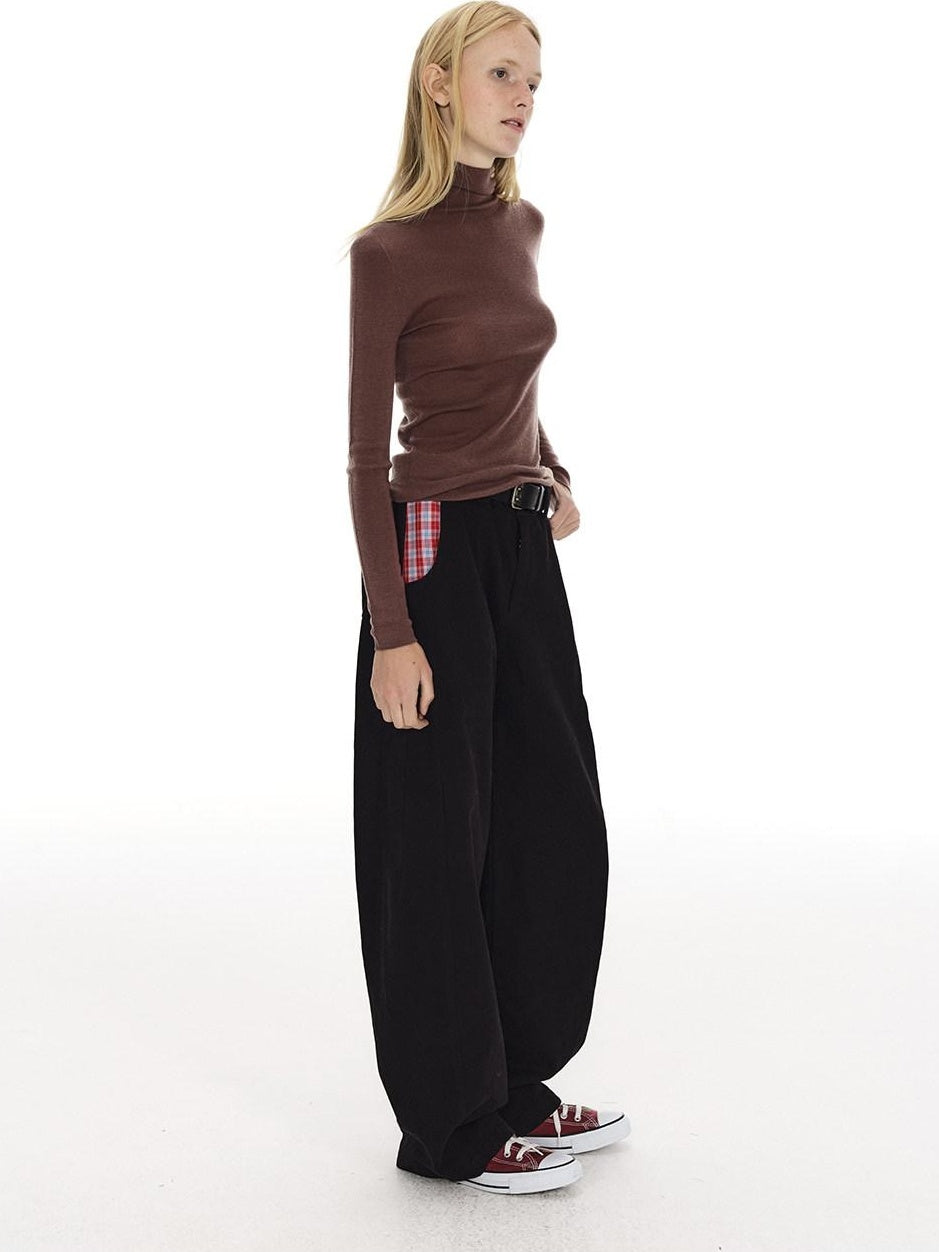 Country Moment Soft 100 Percent Wool Slim Turtleneck Pullover Women Casual Commute Sweaters