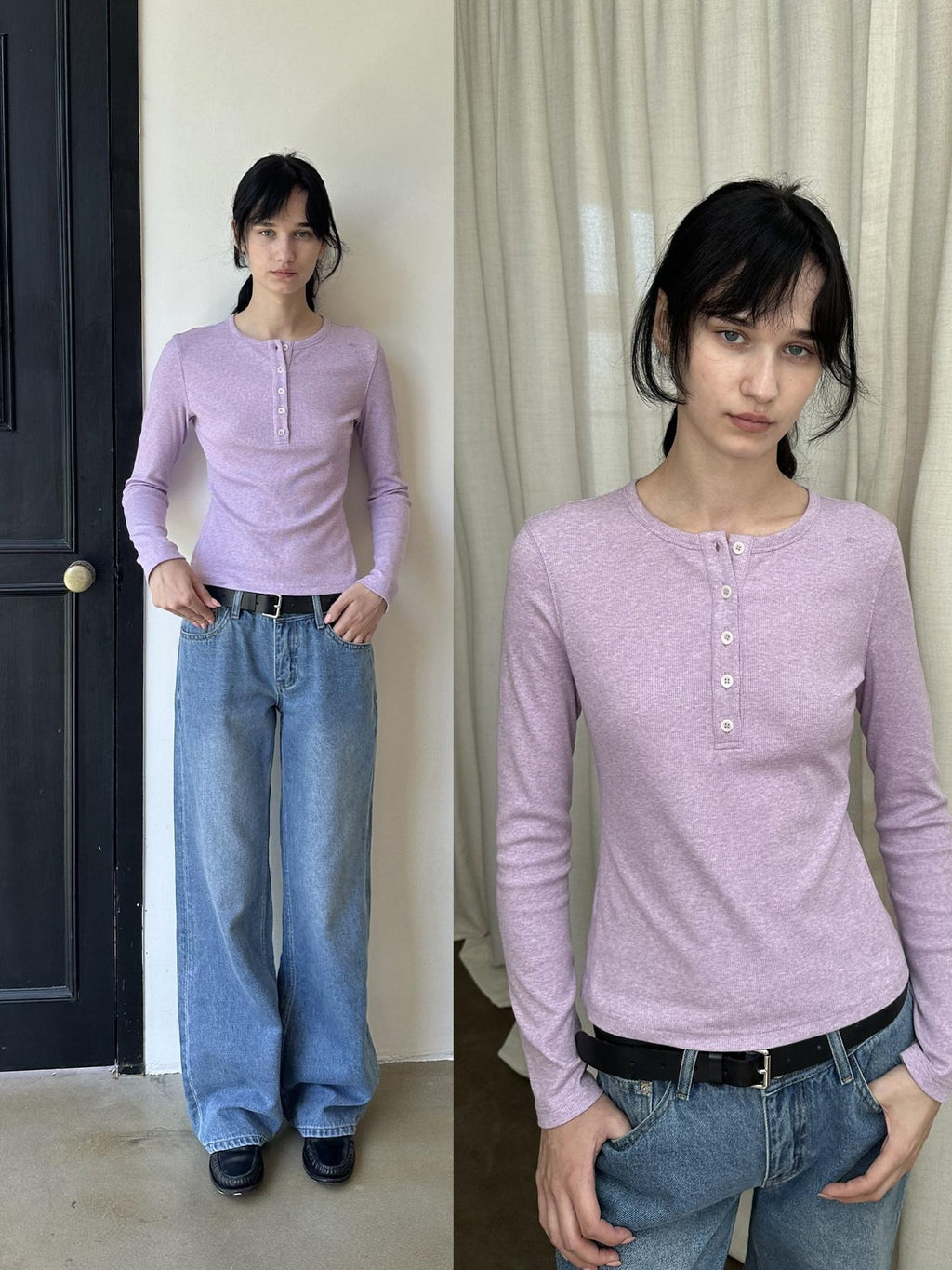 Country Moment Breathable Cotton American Crew Neck Unisex Solid Long Sleeve T-Shirts