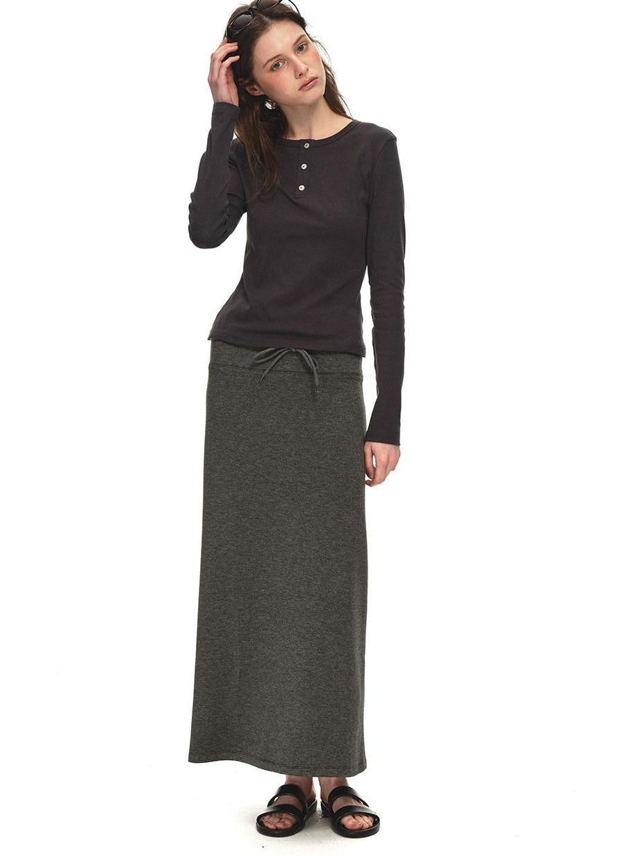 Country Moment Breathable Stretch Cotton Slim Fit Henley Button Women Long Sleeve T-Shirts
