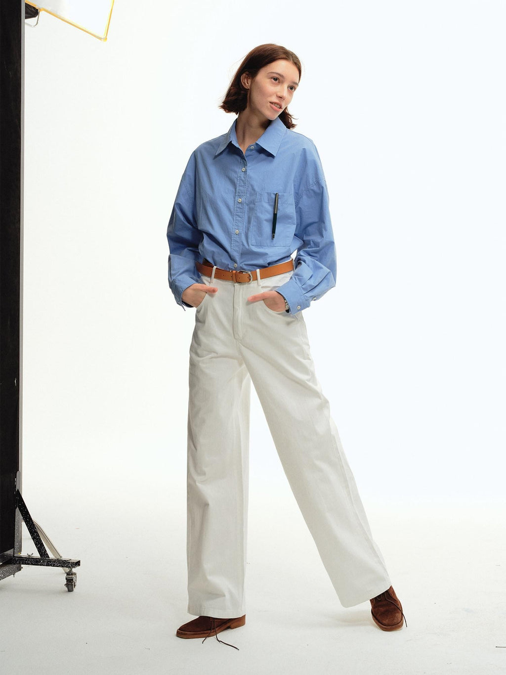 Country Moment 100 Percent Cotton Mid Rise Zip Fly Youth Casual Solid Straight Pants